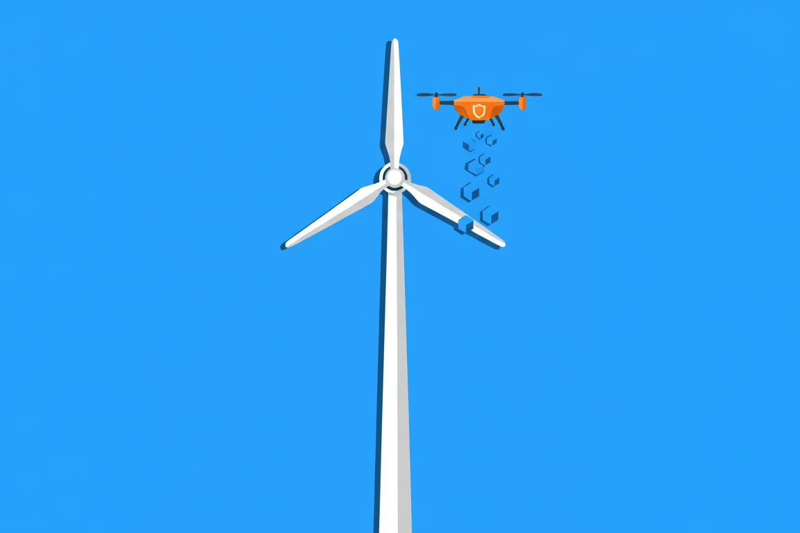 풍력발전기 화재, 이젠 드론이 출동합니다